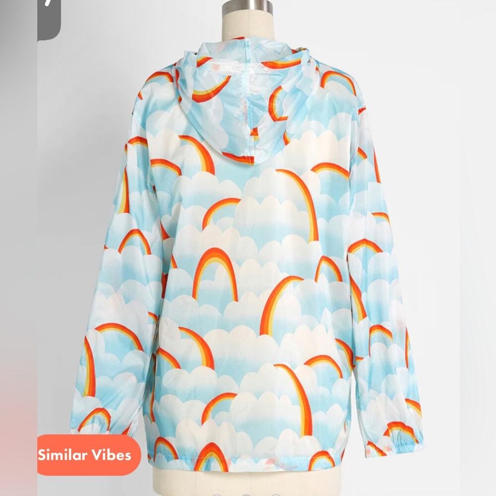 MODCLOTH Mind At Breeze Windbreaker size S - Picture 3 of 6